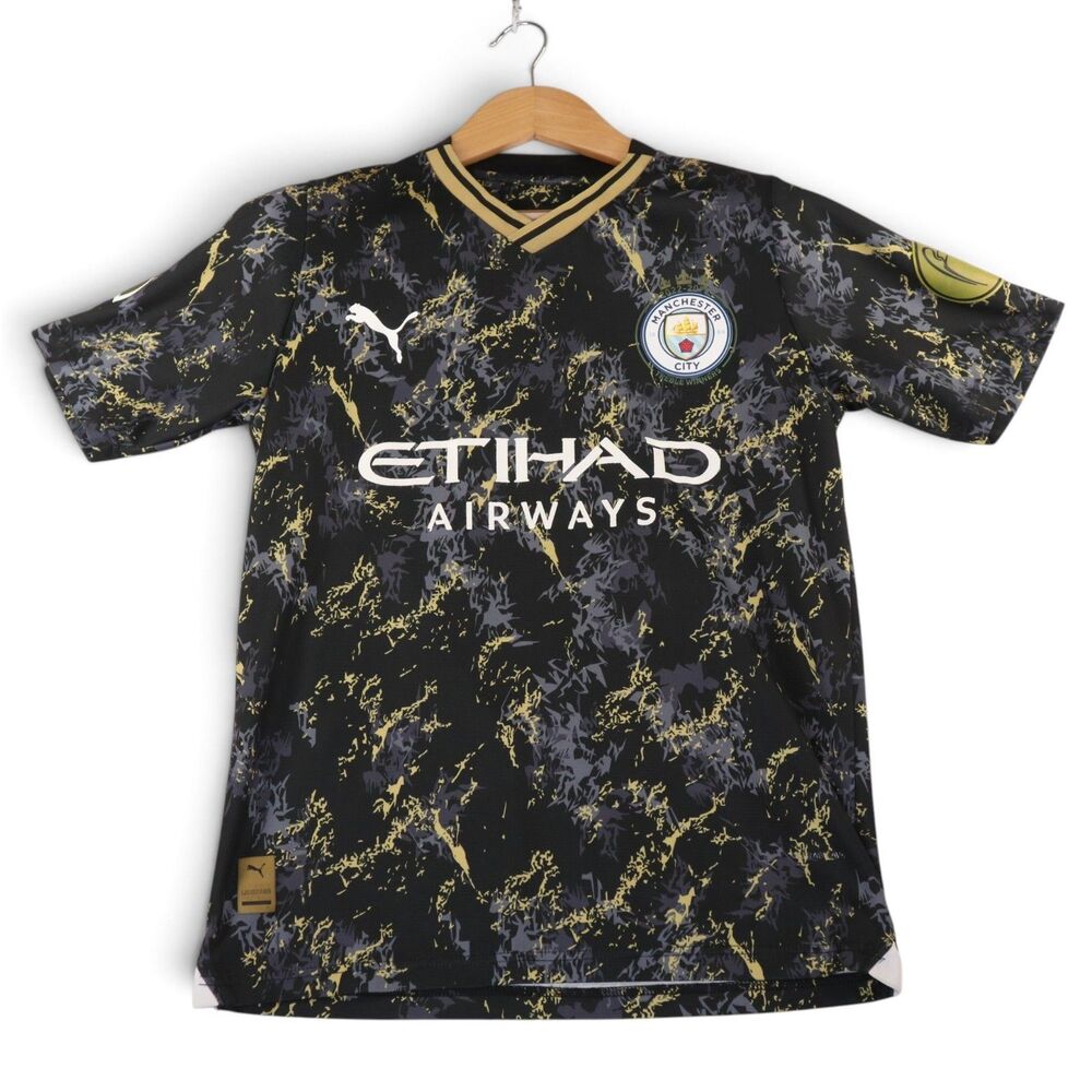 Manchester City 2022/2023 European Treble Victory Men's S Footbal Soccer Jersey
